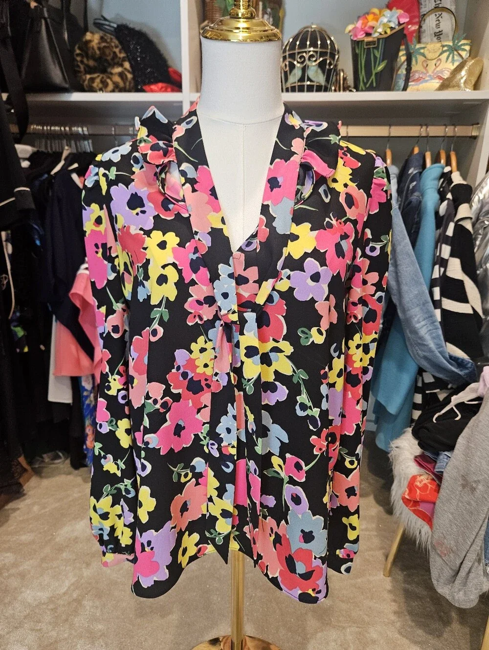 Kate Spade New York Floral Bouquet Blouse